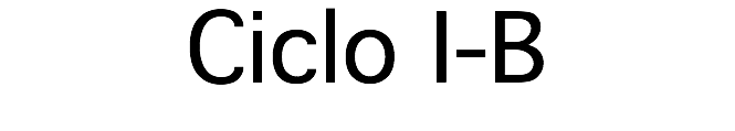 Ciclo I-B